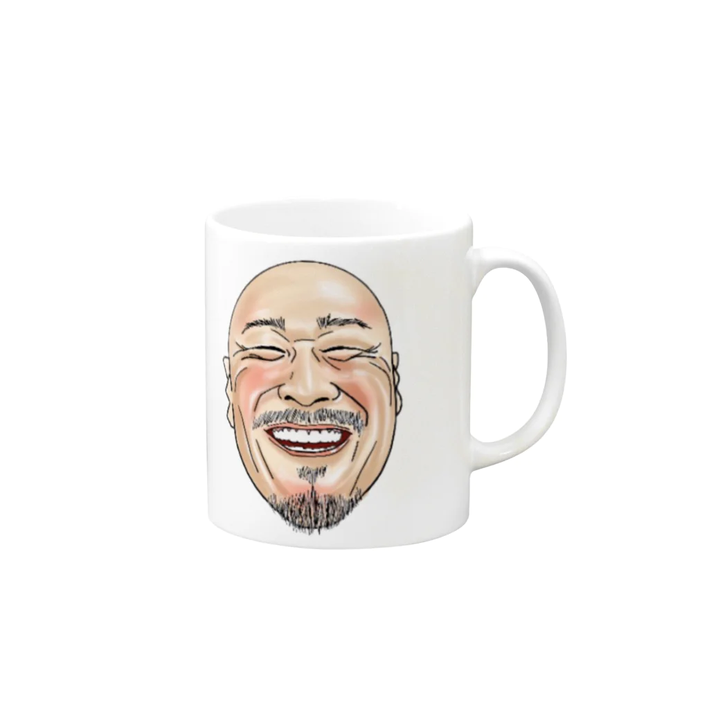 WaritoKuwashiの幸せいっぱいの笑顔 Mug :right side of the handle