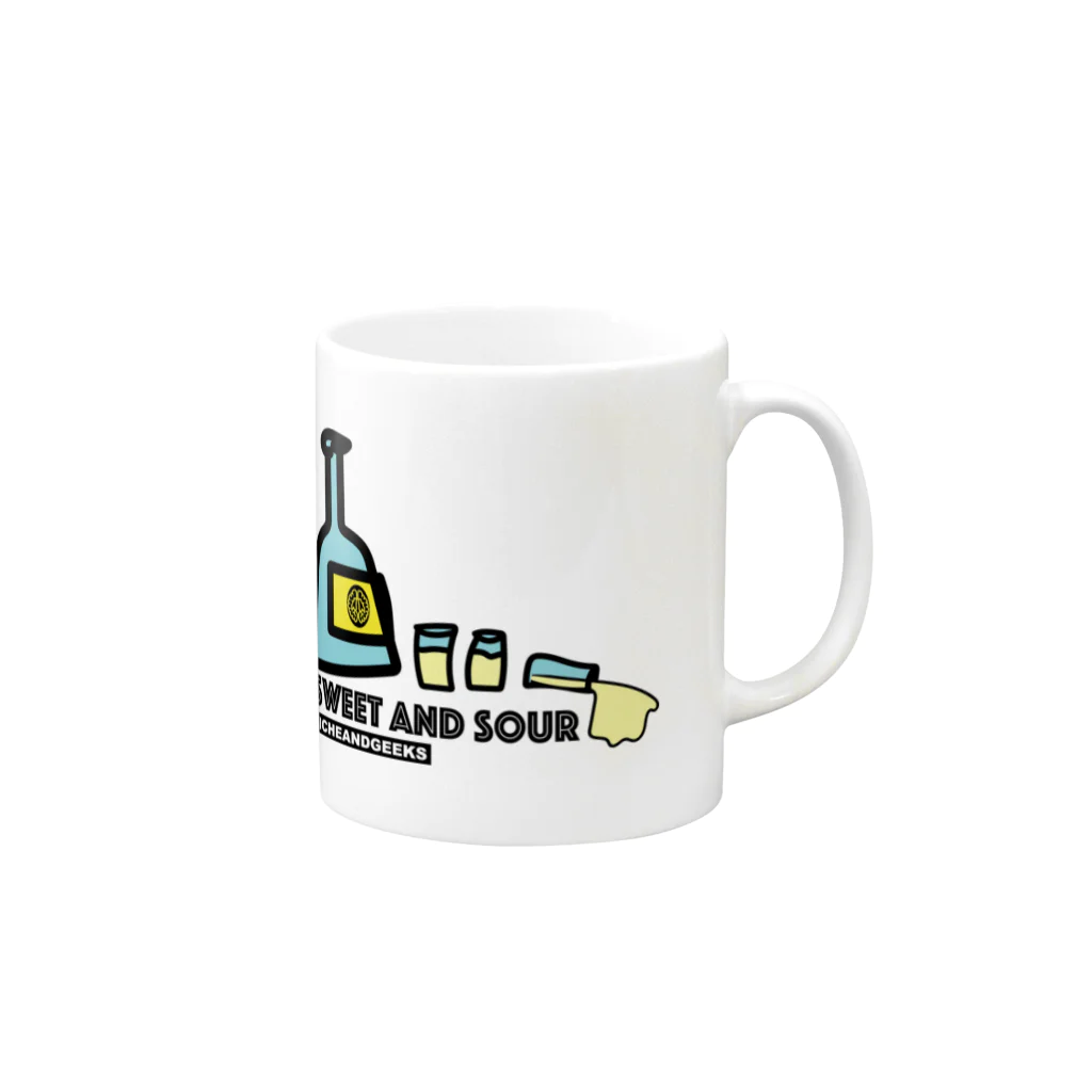  NICHEANDGEEKSのLIFE is Mug :right side of the handle