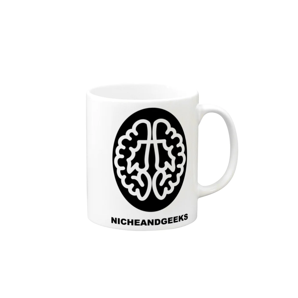  NICHEANDGEEKSのKUROMARU Mug :right side of the handle