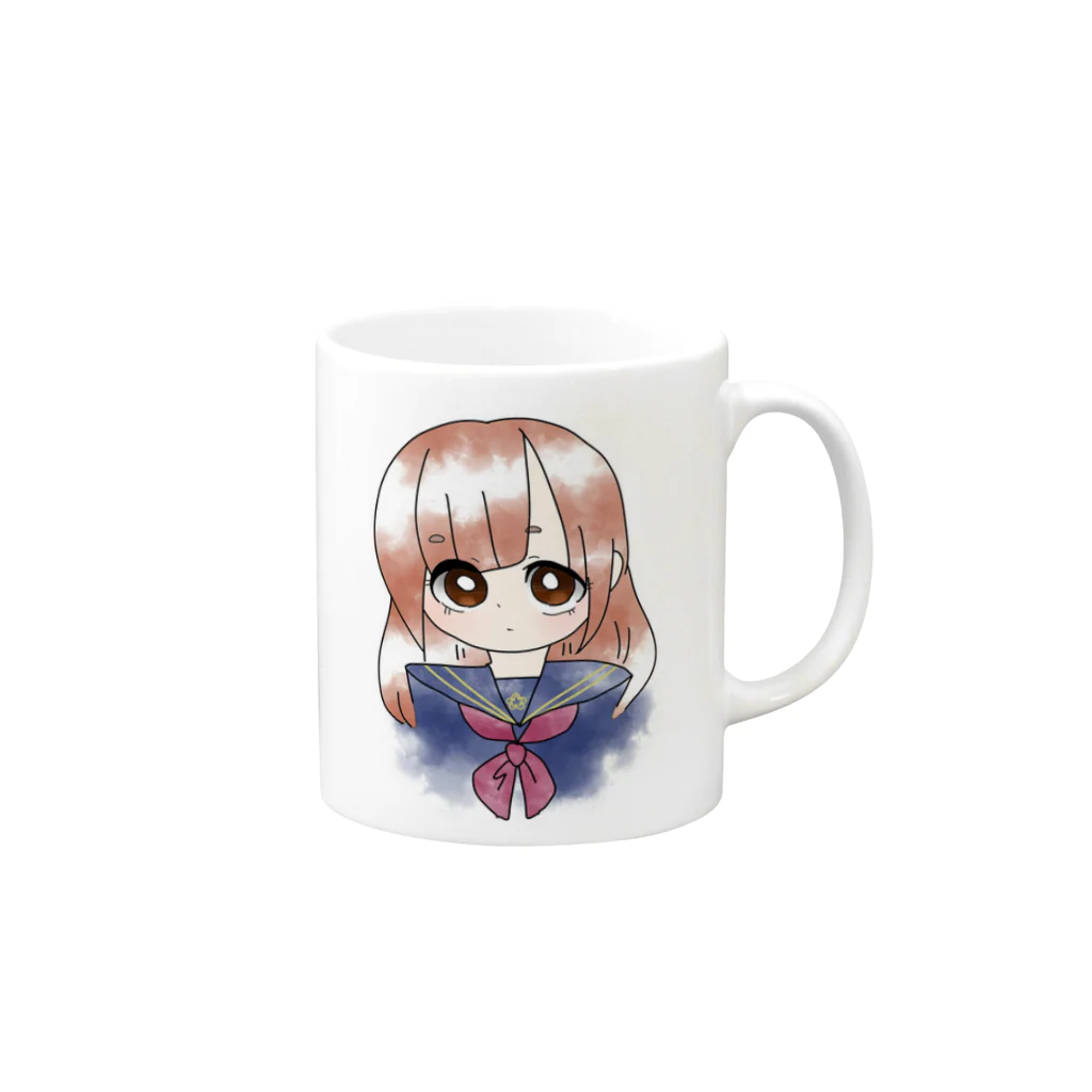 涼山のセーラーJKちゃん Mug :right side of the handle