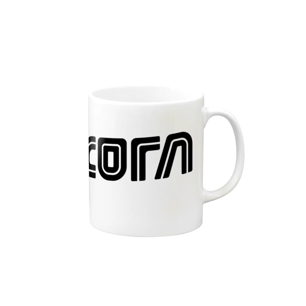 VinylcornのVinylcorn ロゴ マグカップ Mug :right side of the handle