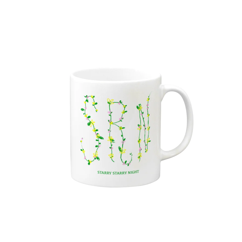 SRNのSRN お花ver. オリジナルグッズ Mug :right side of the handle