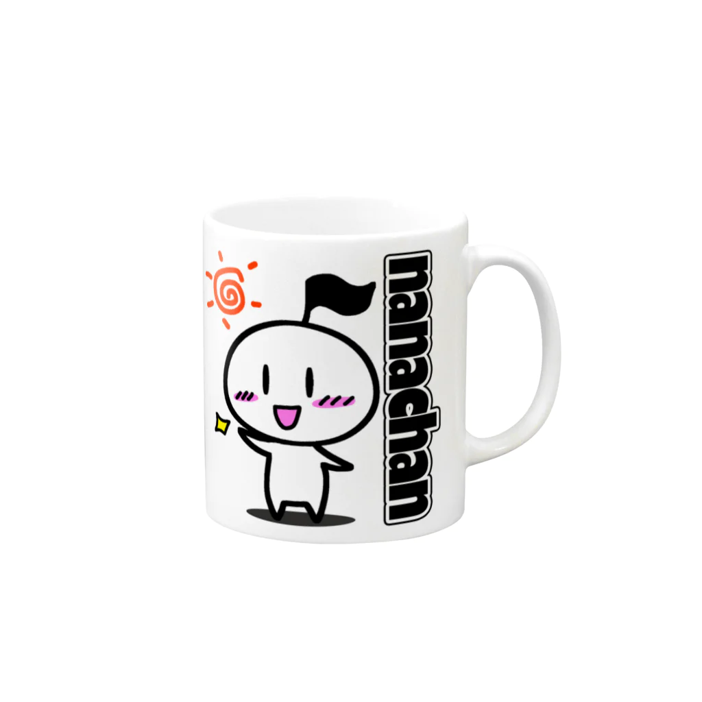 ななせしょっぷのななちゃん(スタンダード)グッズ Mug :right side of the handle