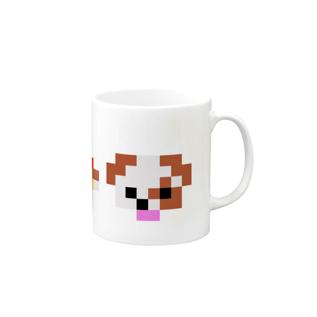 智叉猫のおつかれーぬ Mug :right side of the handle