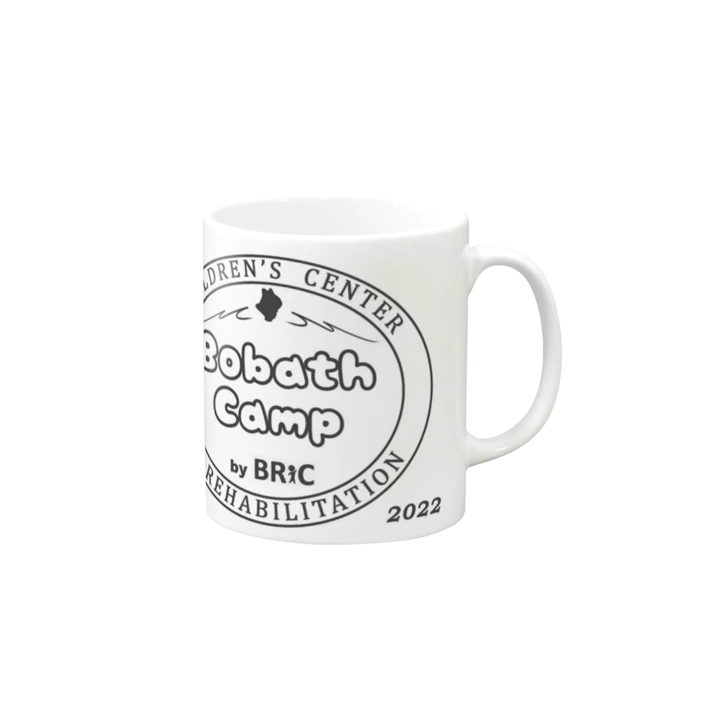 ブリっくん・ボバースキャンプショップのボバースキャンプブラック Mug :right side of the handle