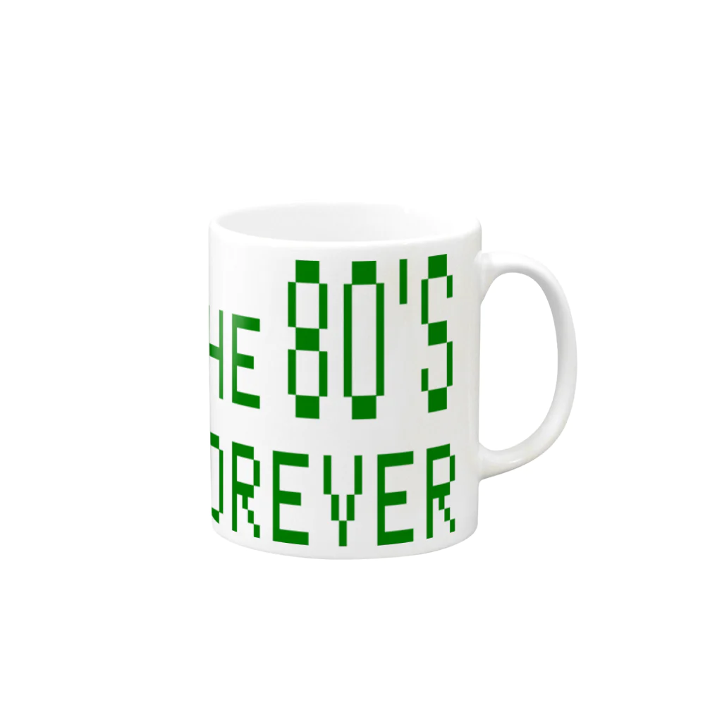 Pat's WorksのTHE 80's FOREVER! Mug :right side of the handle