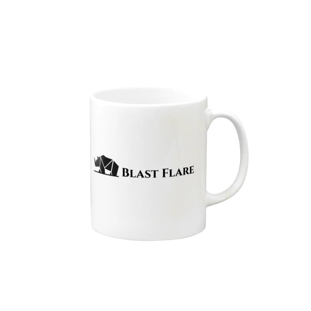 BlastFlareのブラフレ ロングロゴフレーム Mug :right side of the handle