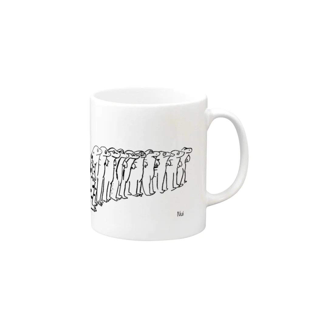 ラ・ガステのずらり Mug :right side of the handle