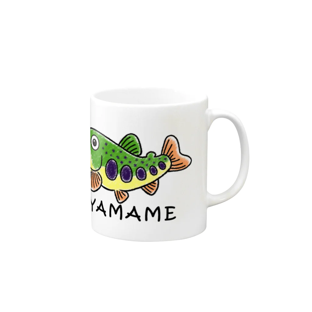 GOTAPPEのやまめマグカップ Mug :right side of the handle