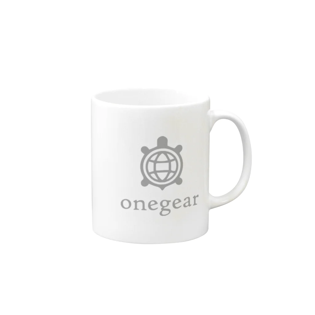 無骨キャンプ・アウトドア用品のonegear（ワンギア）のongaer（ワンギア） 公式ロゴ マグカップの取っ手の右面