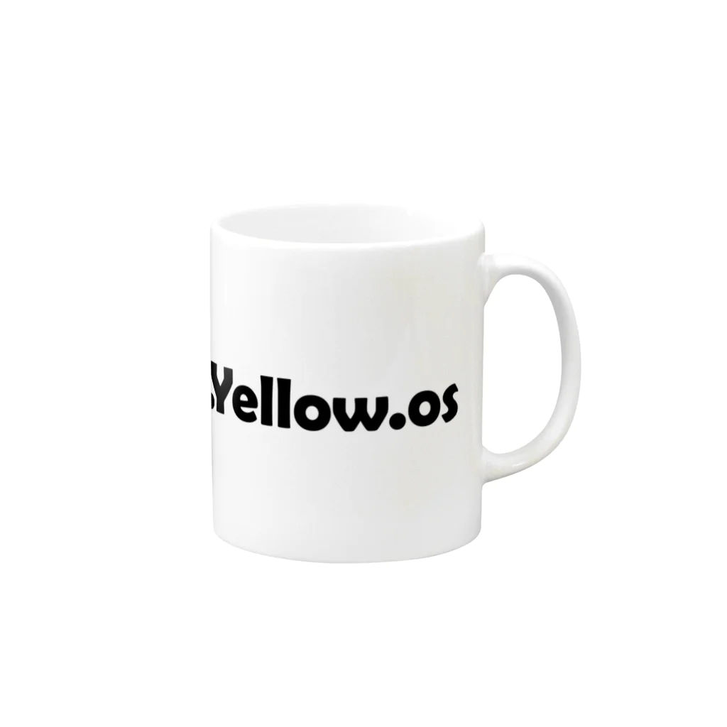 open.Yellow.os original official goods storeのopen.Yellow.os公式支援グッズ Mug :right side of the handle