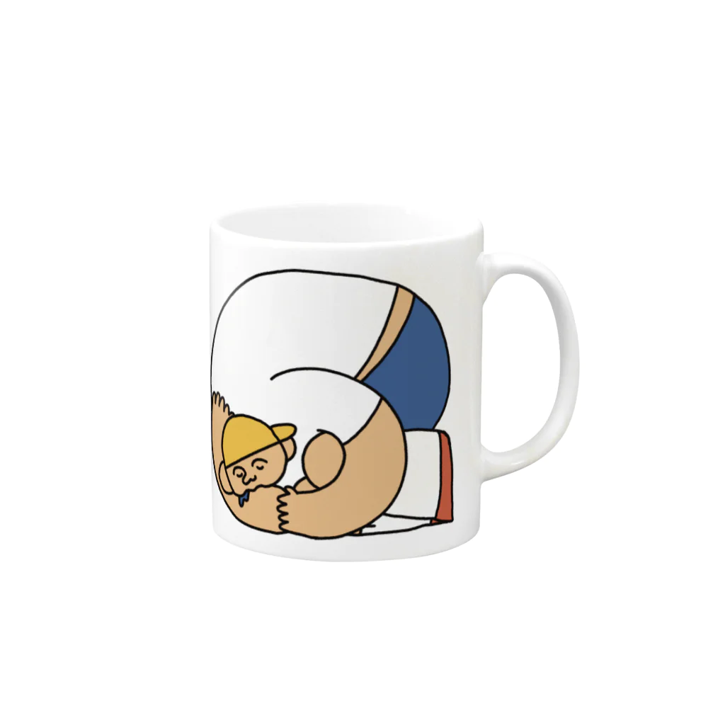 まんまるのぼくとねこ (ぼくver.) Mug :right side of the handle