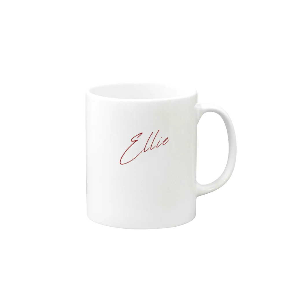 E L L I E ( エ リ ー )のELLIEロゴ Mug :right side of the handle