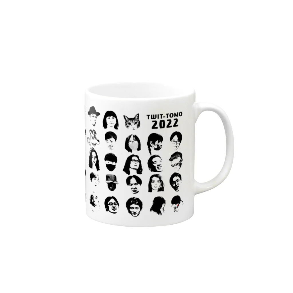 パト先生のツイトモ2022上半期　横長 Mug :right side of the handle