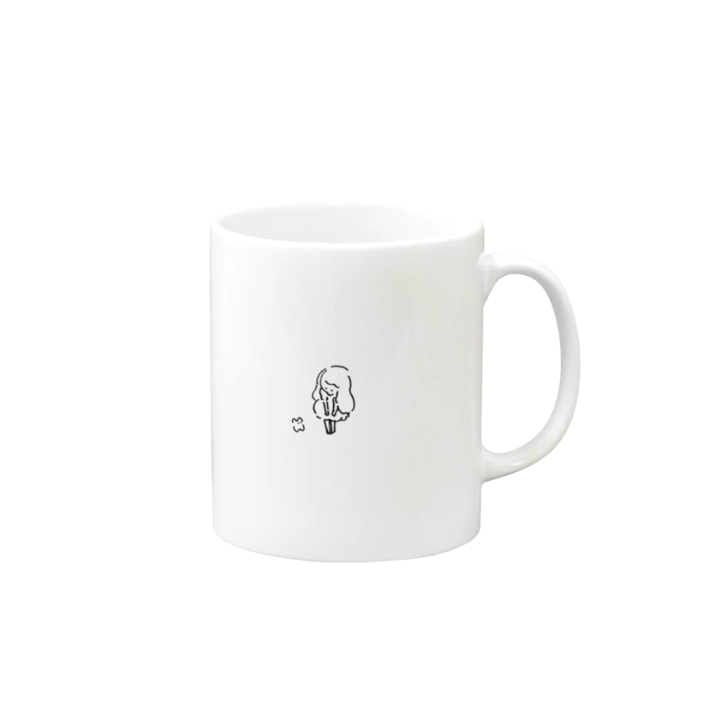 再びおかもとのどこからきたの？ Mug :right side of the handle