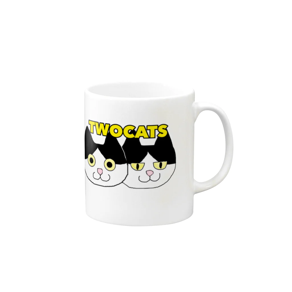 907のTWOCATS Mug :right side of the handle