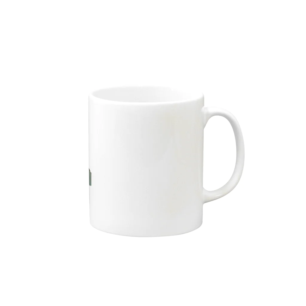 めじろのオオミズアオ Mug :right side of the handle