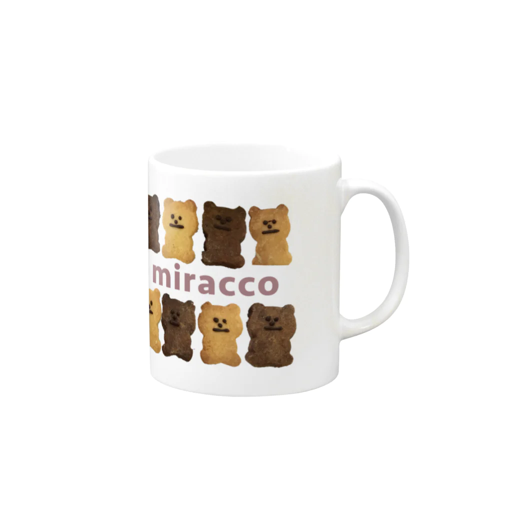 みらっこちゃんのmiraccoちびクッキーさん Mug :right side of the handle