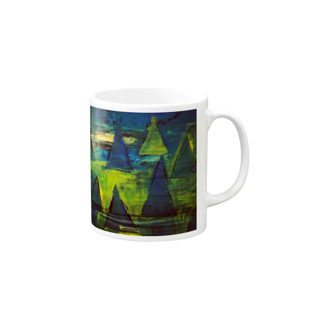 savaのSankaku tree Mug :right side of the handle