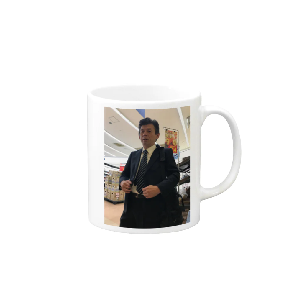 いりたに商会の営業マン Mug :right side of the handle