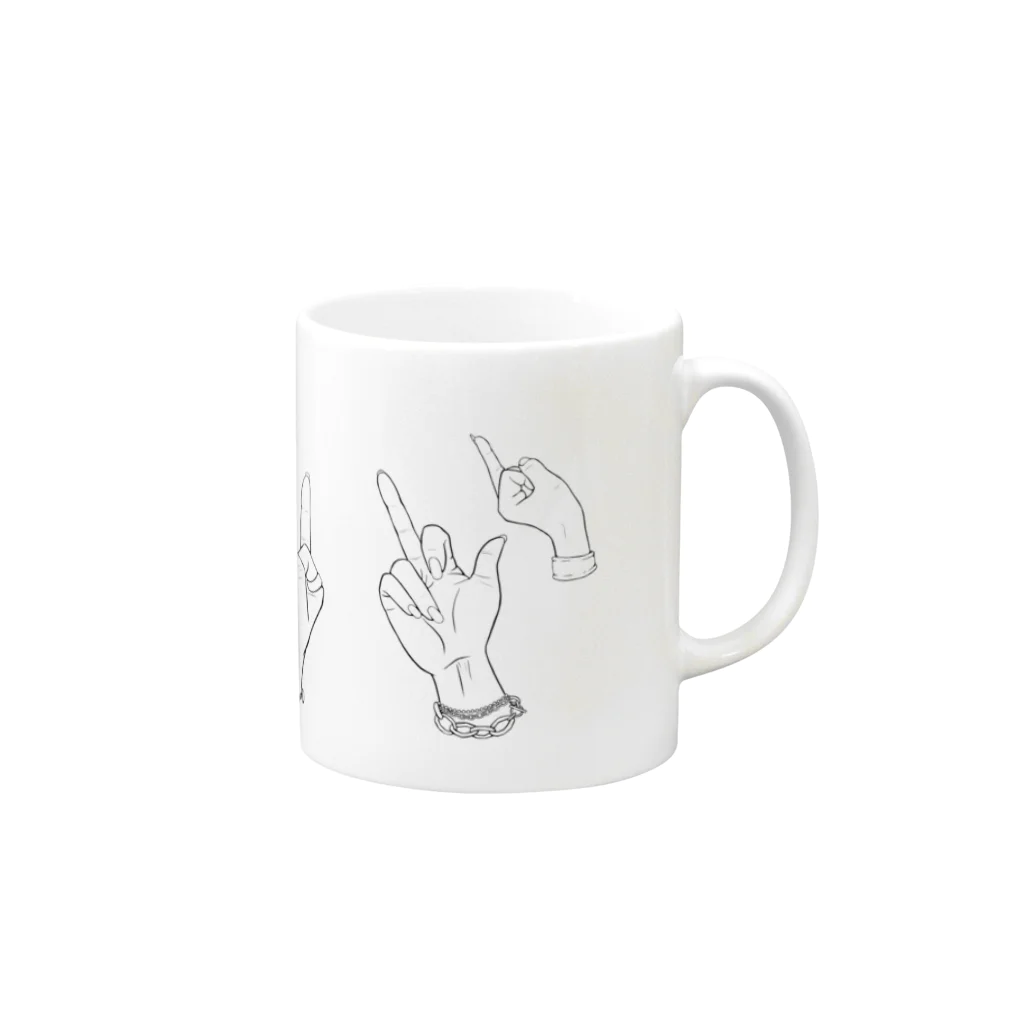 重要指名手配ちゃんのFU Mug :right side of the handle