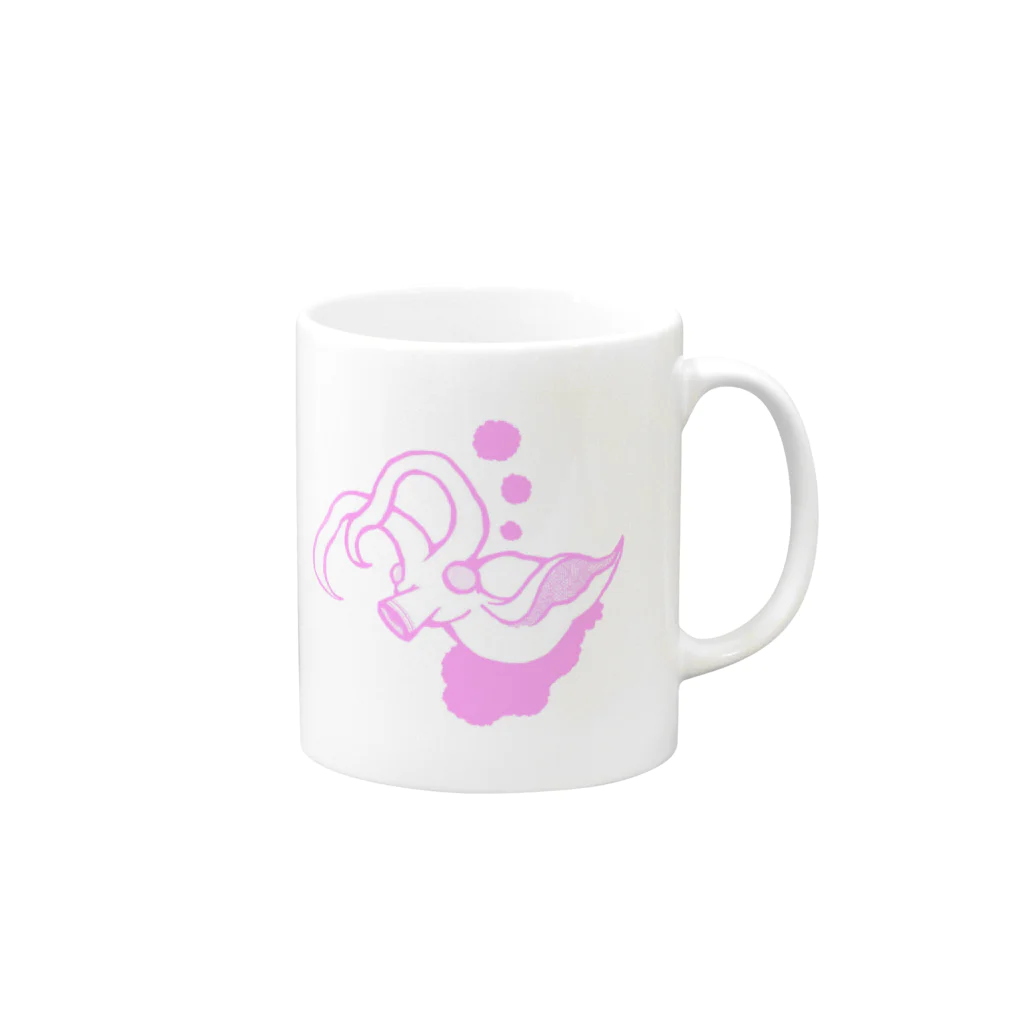 Annoyingのねくとかりす Mug :right side of the handle