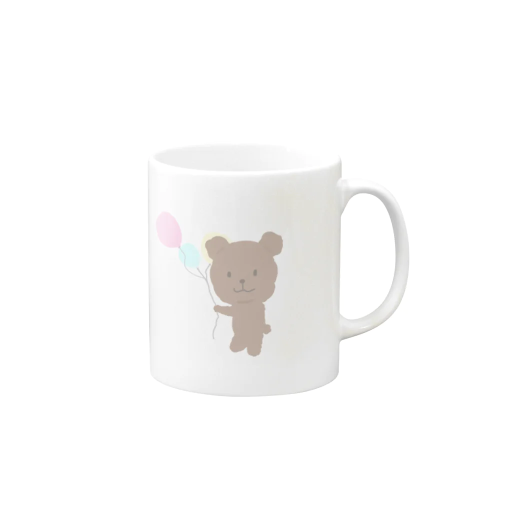 🐱🎀のゆるふわくま Mug :right side of the handle