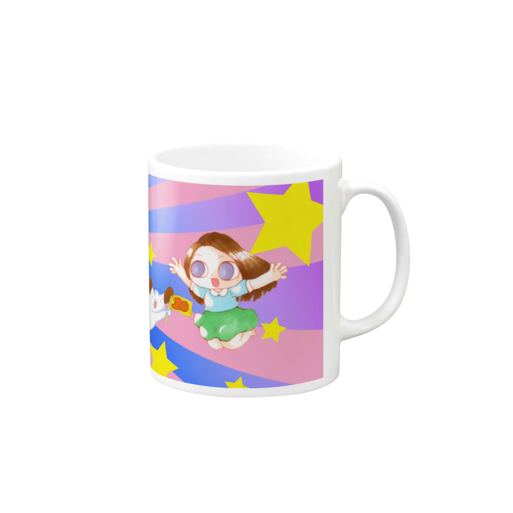 もーたんのハピバ Mug :right side of the handle