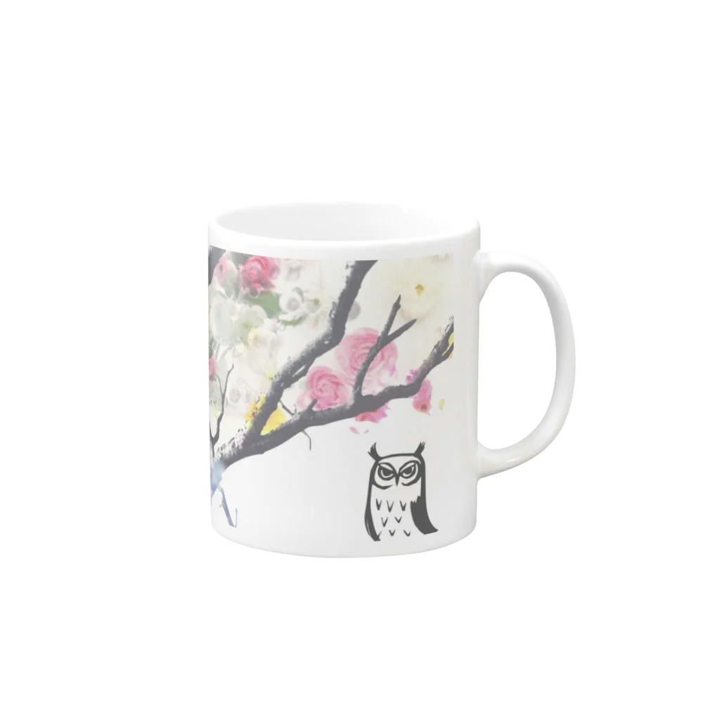 シュエット 雑貨店のシュエット Flower Mug :right side of the handle