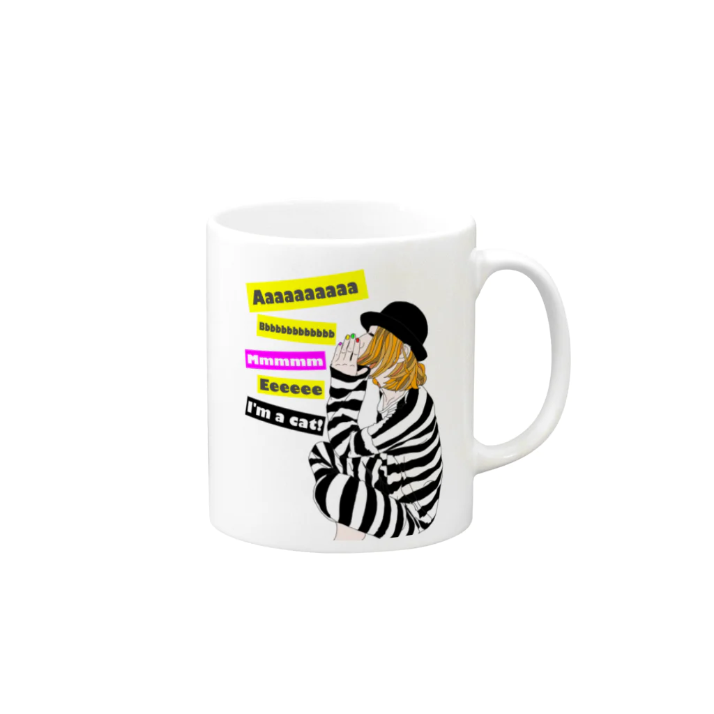 theme_musicのI am a cat! Mug :right side of the handle