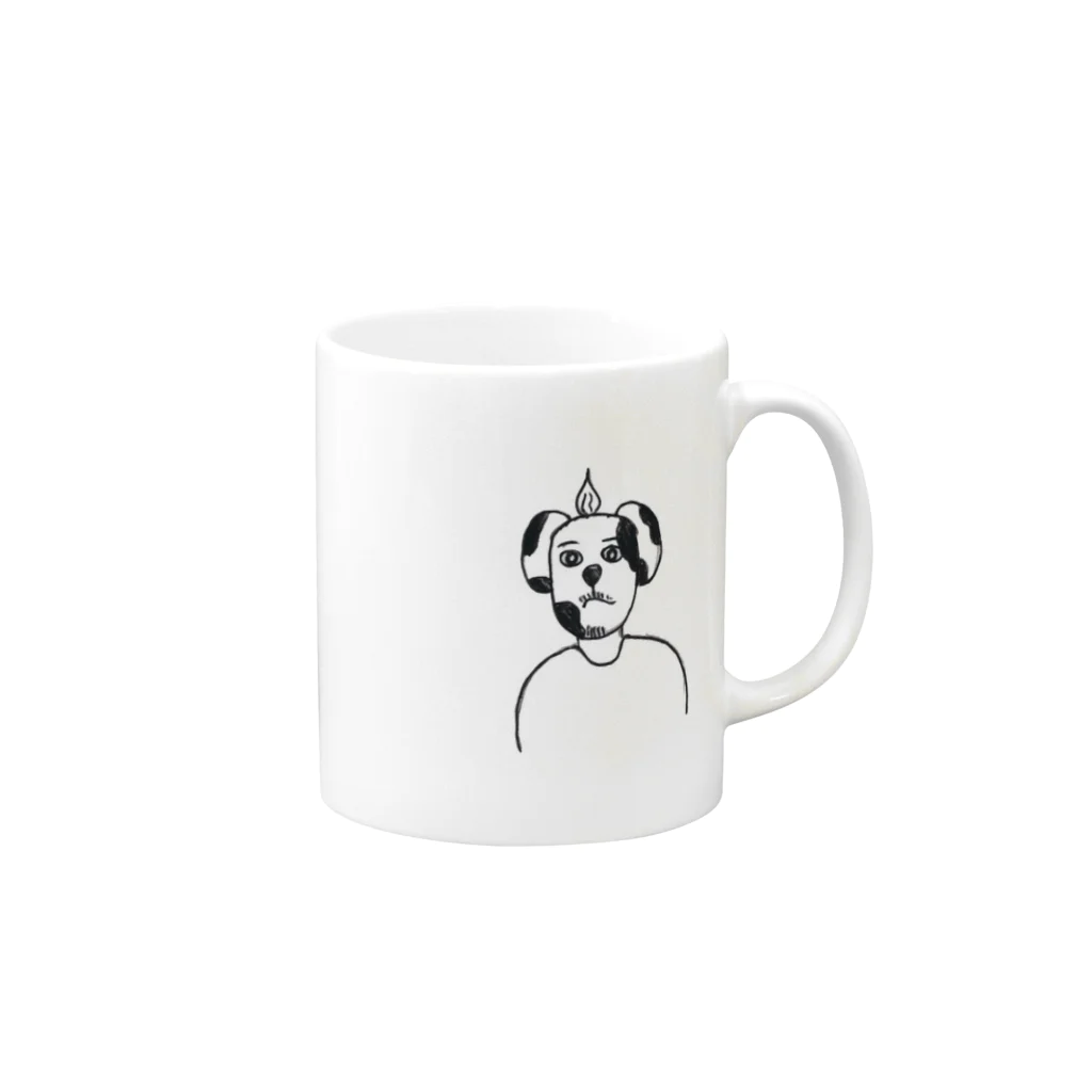 kantaの実は犬なんですけど？ Mug :right side of the handle