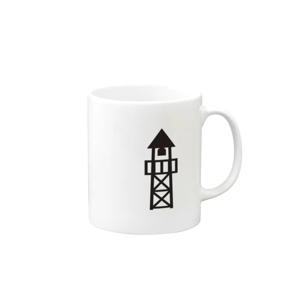 へちま商店の火の見櫓 その1 Mug :right side of the handle