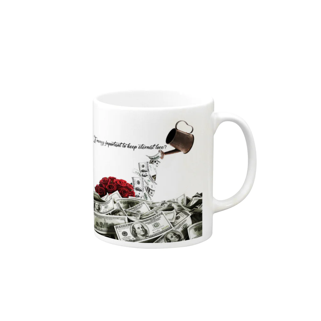 Be+Me StoreのLove fertilizer Mug :right side of the handle