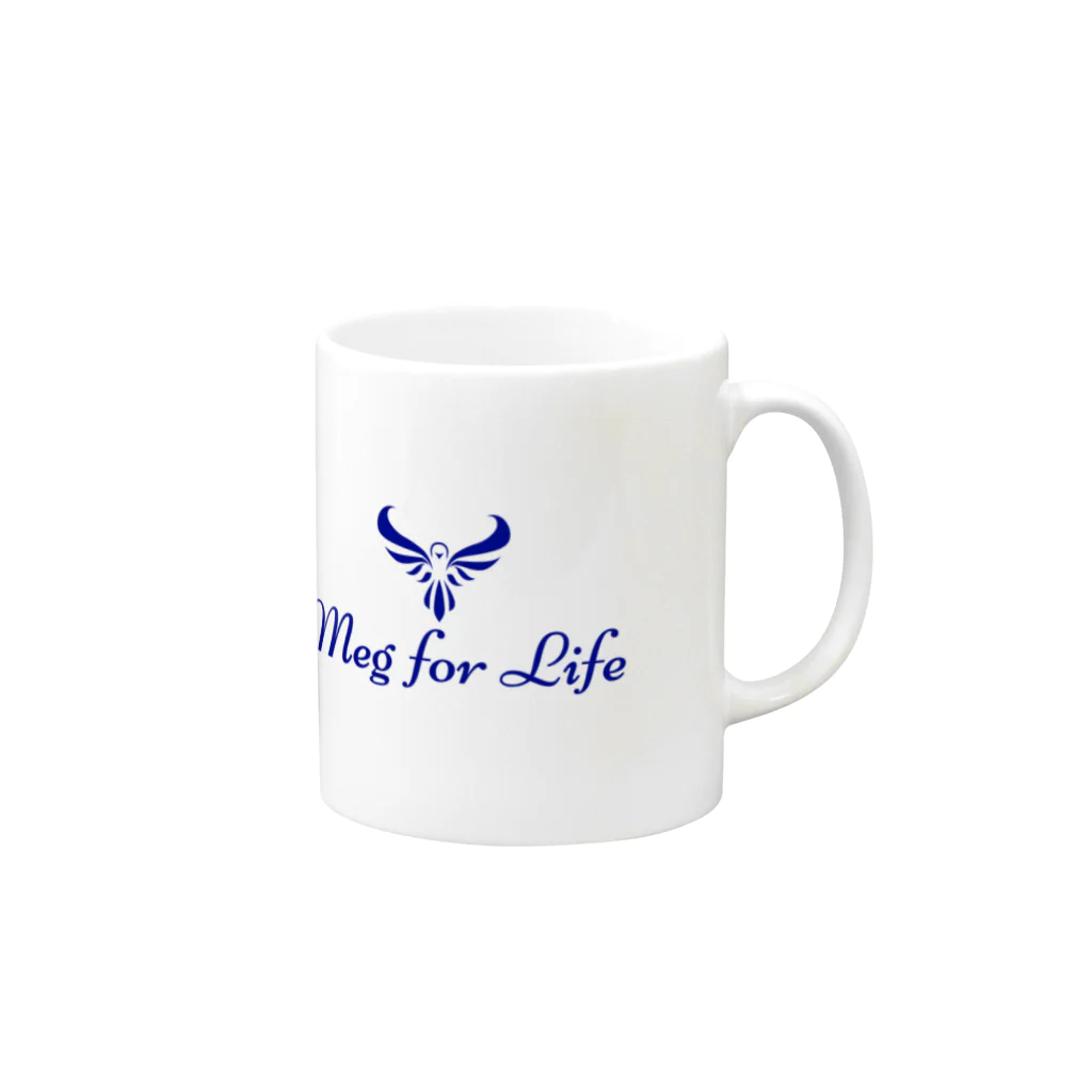 Meg for LifeのMeg for Life official goods Mug :right side of the handle