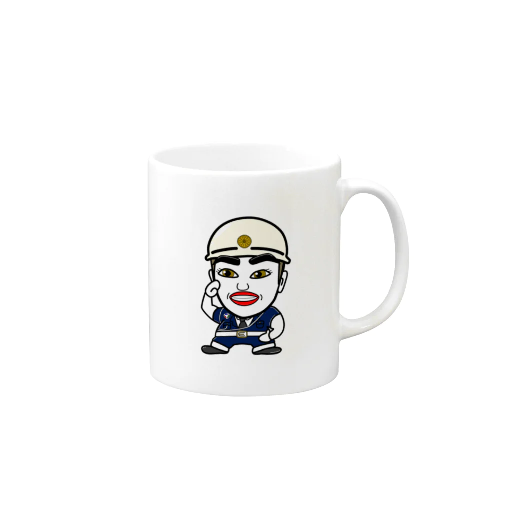 ゆーすけ社長オフィシャルショップのゆーすけ社長まもる君マグカップ Mug :right side of the handle