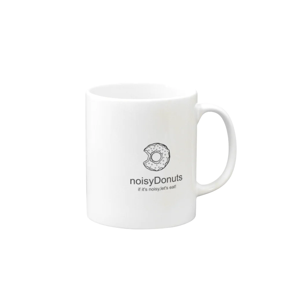 noisyDonuts公式のnoisyDonuts公式ノベルティ マグカップの取っ手の右面