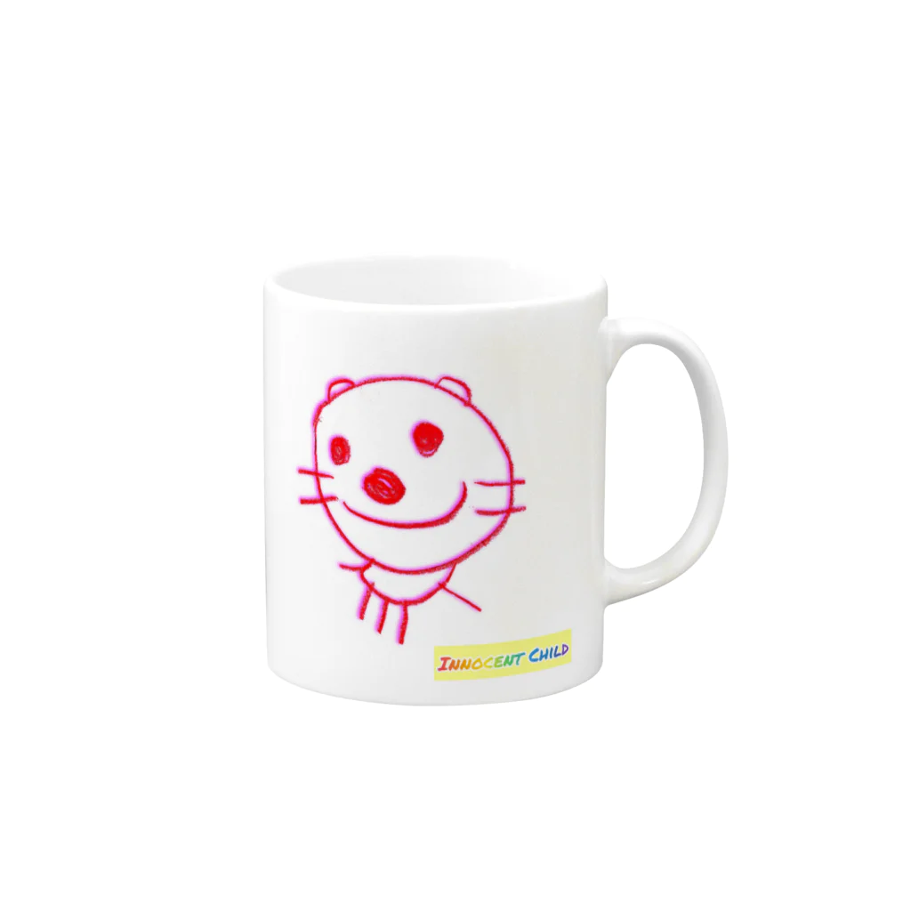 みみごやのInnocent Child Mug :right side of the handle