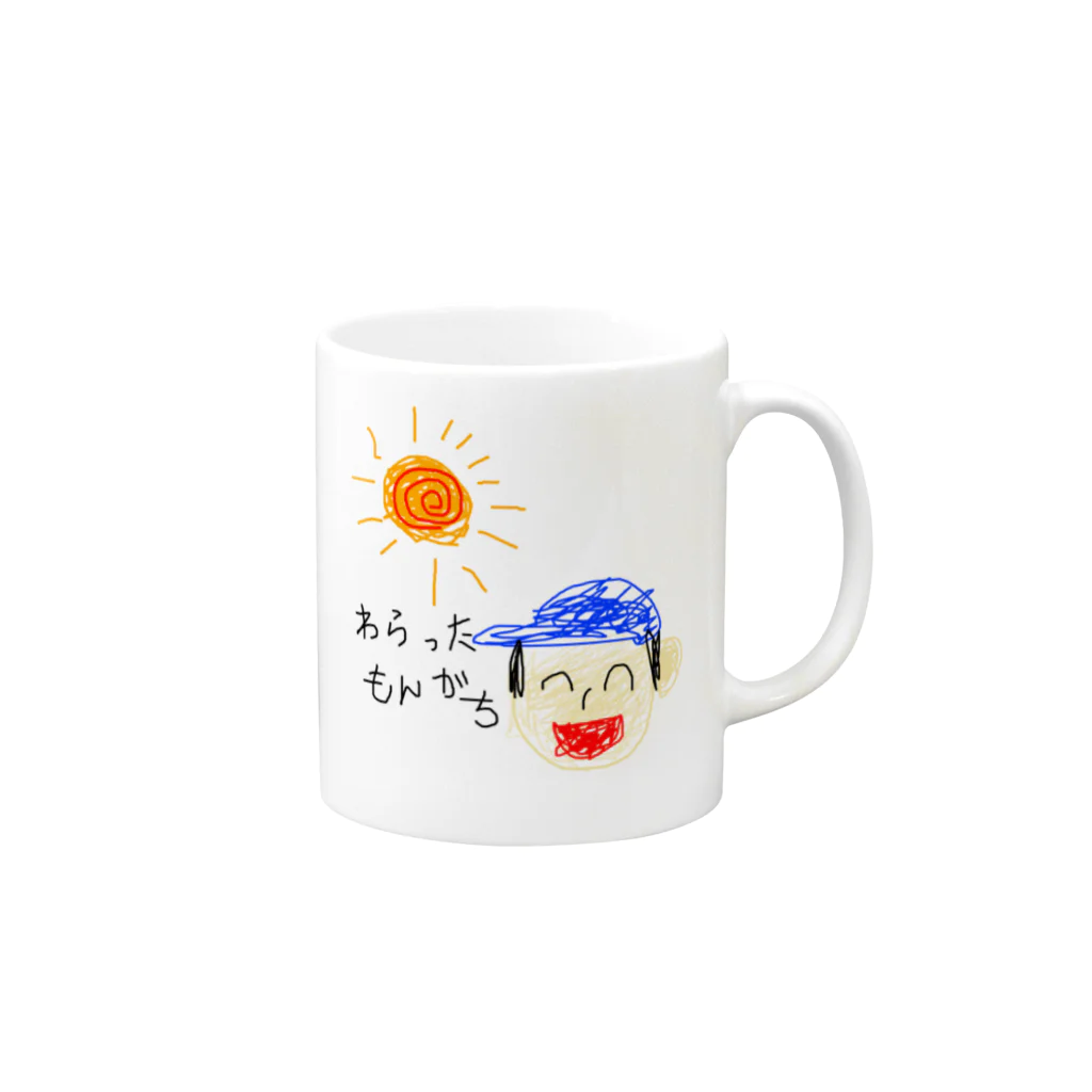 わらったもんがちプライベートオンラインショップのわらったもんがちグッズ(絵入り) Mug :right side of the handle