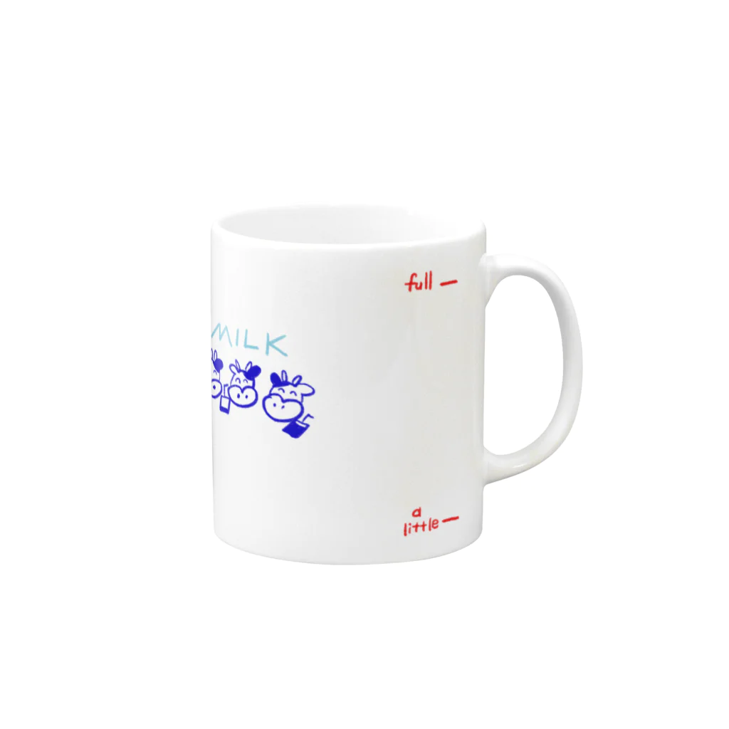 a_shopのMILK CUP🐮 Mug :right side of the handle