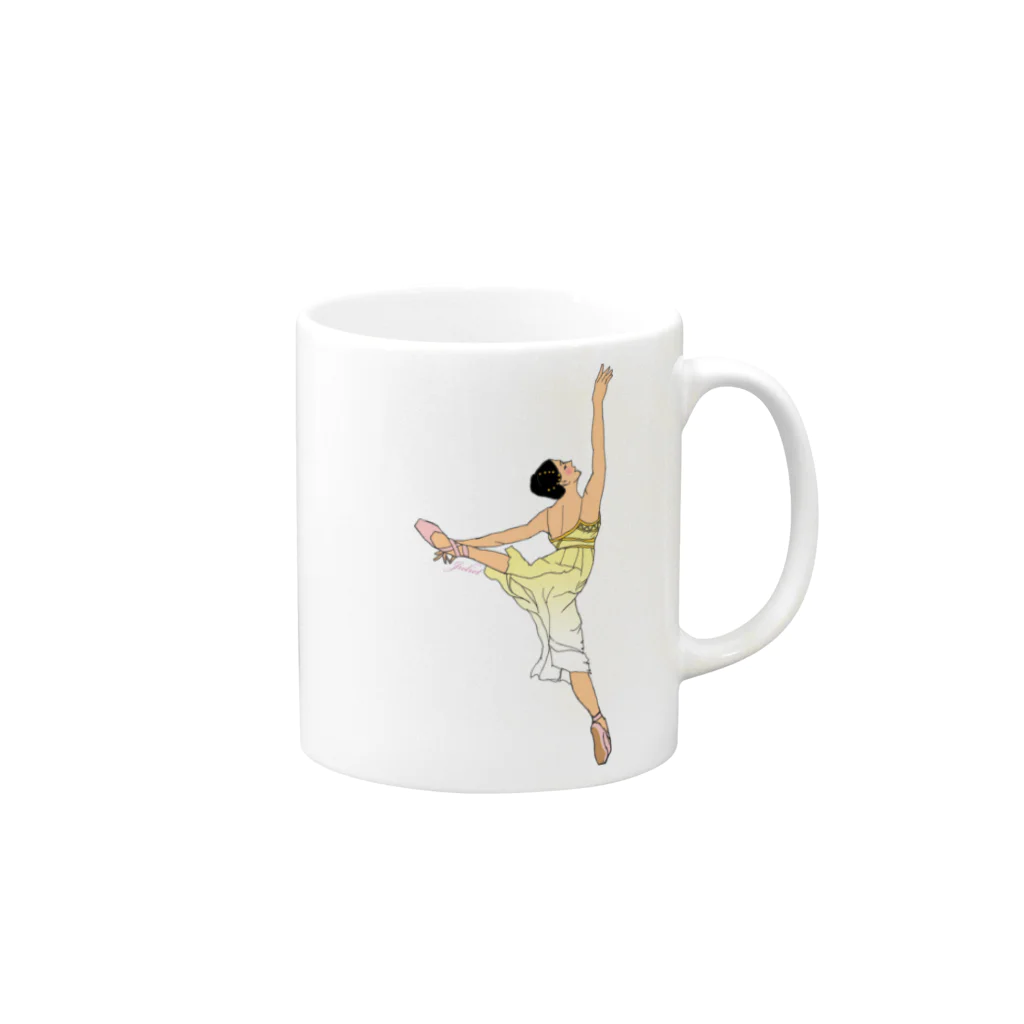 AutumnChild　のジュリエット（バレエ） Mug :right side of the handle