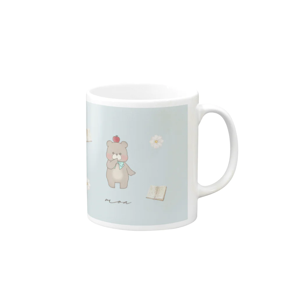 mimi et moi／ミミ エ モアのMoa's favorites Mug :right side of the handle