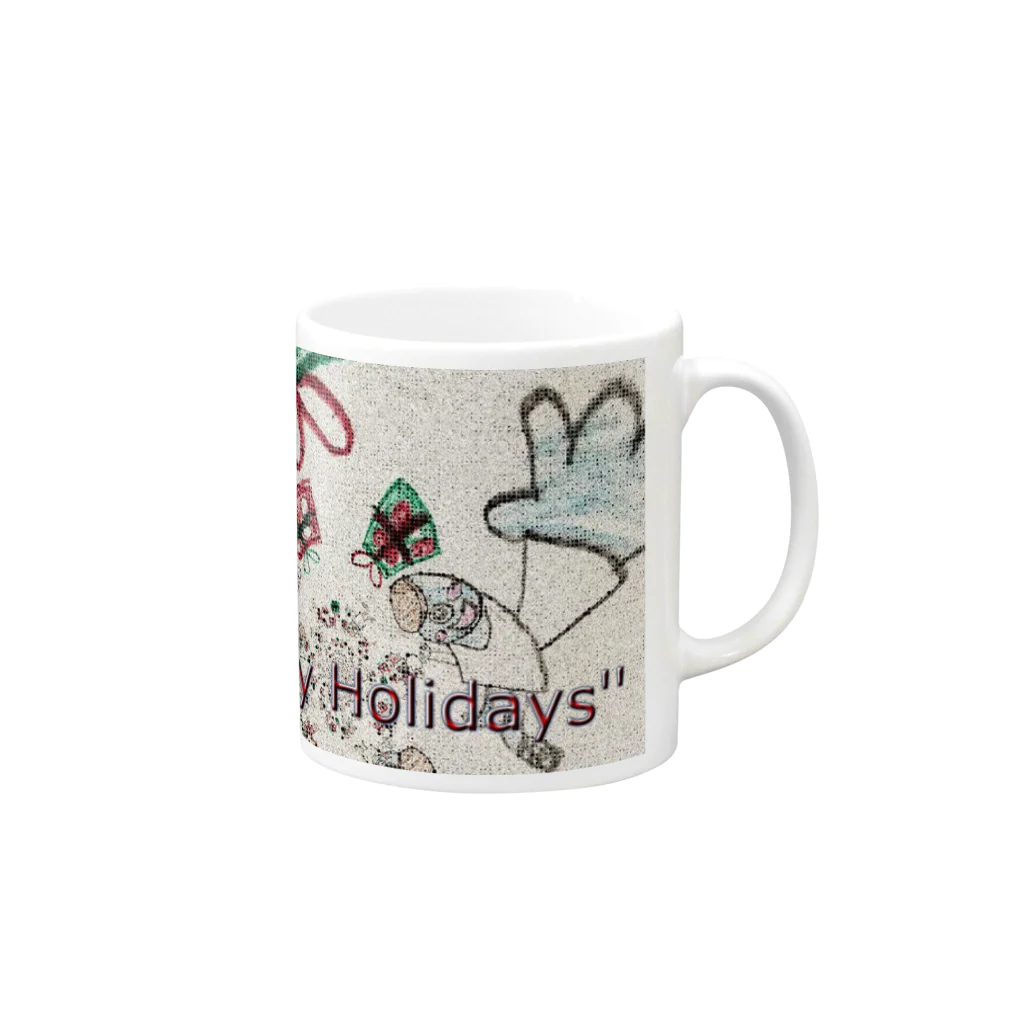 kityiのクリスマスグッズ Mug :right side of the handle