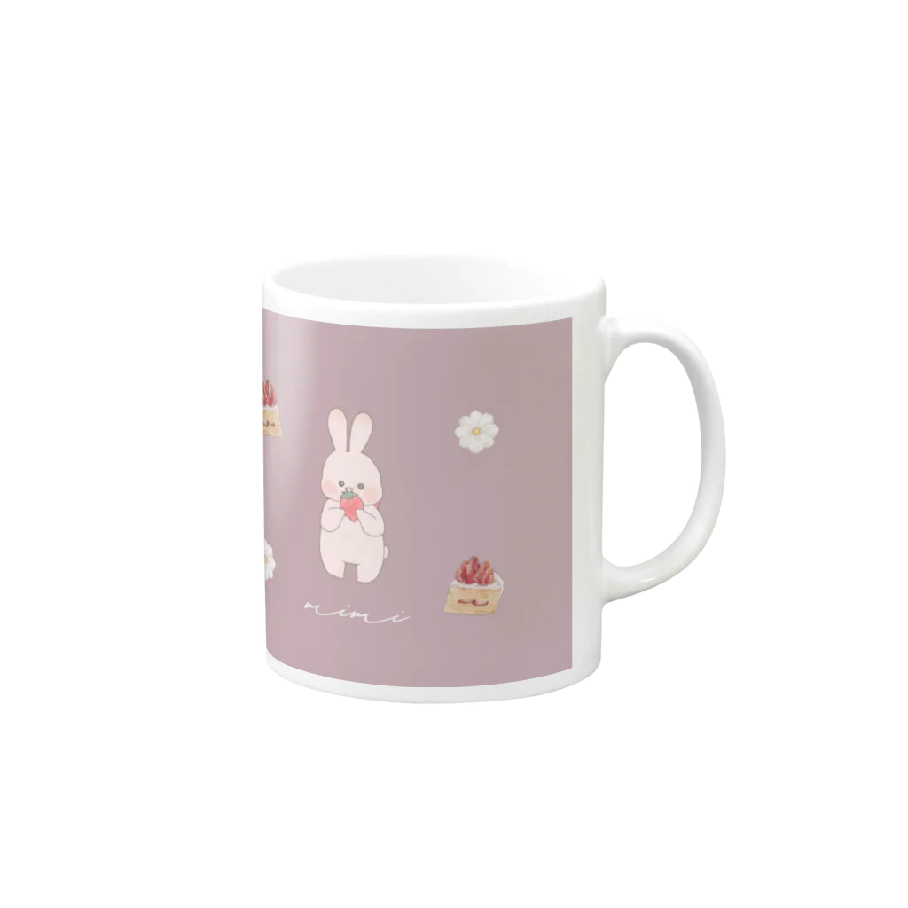 mimi et moi／ミミ エ モアのMimi's favorites Mug :right side of the handle