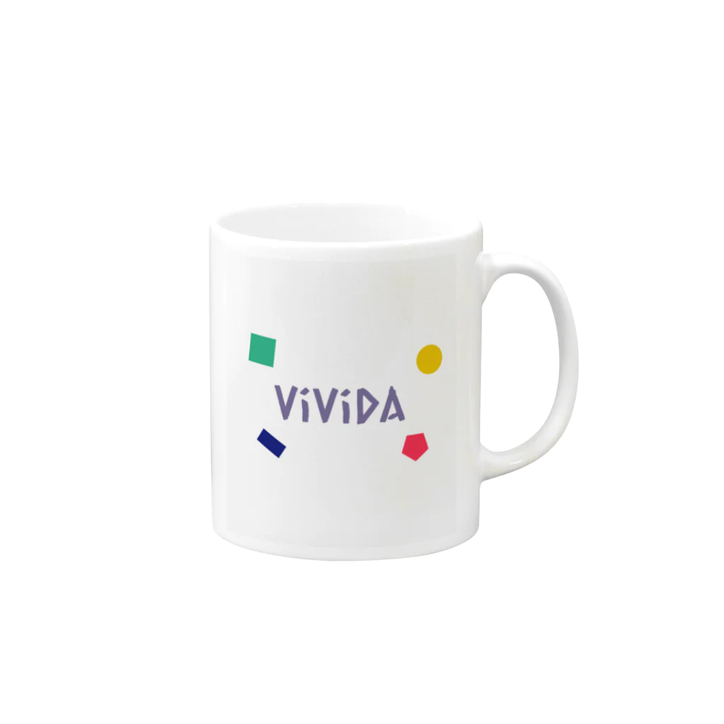 vividaのvividaロゴデザイン Mug :right side of the handle