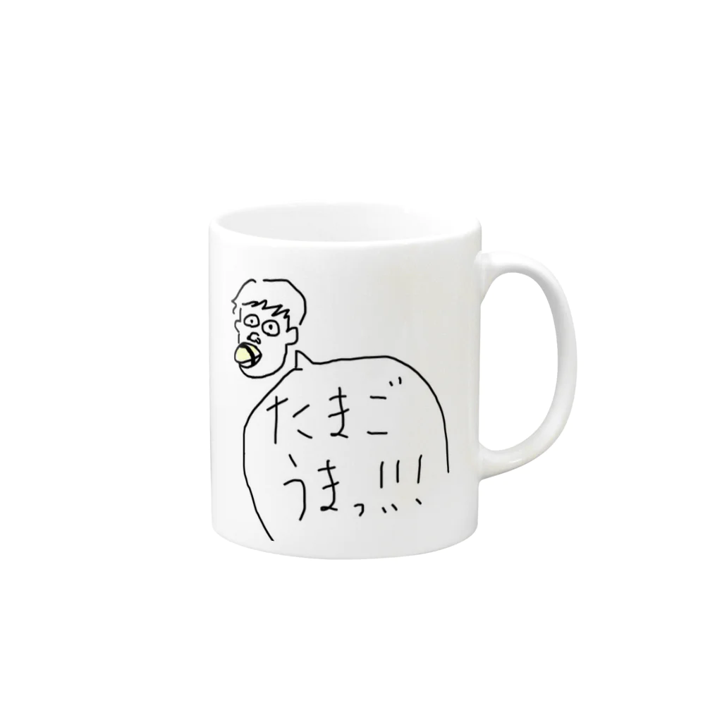 晴田書店のたまごうまっ！！！ Mug :right side of the handle