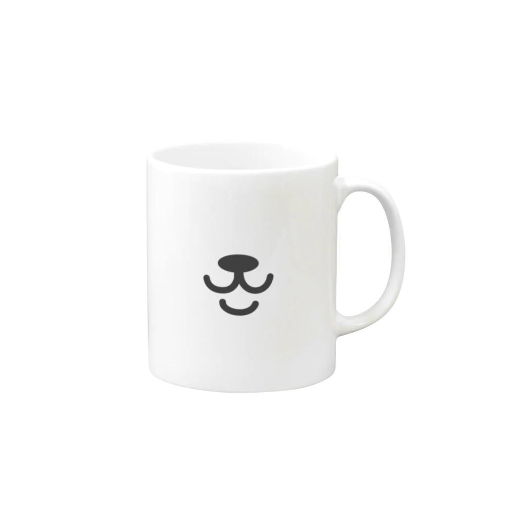 真夏のホットコーヒーのうさぎくん・マズル Mug :right side of the handle