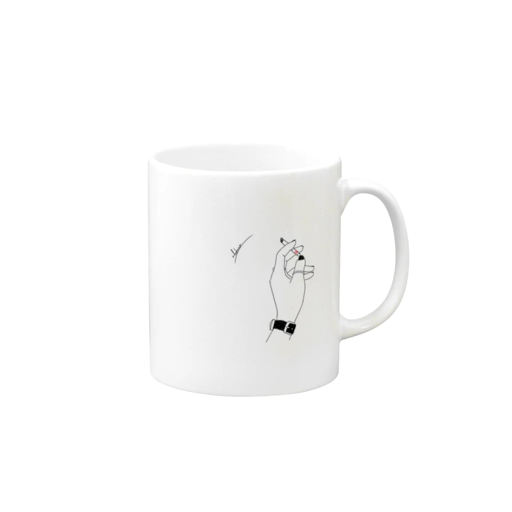 odangoのwoman Mug :right side of the handle