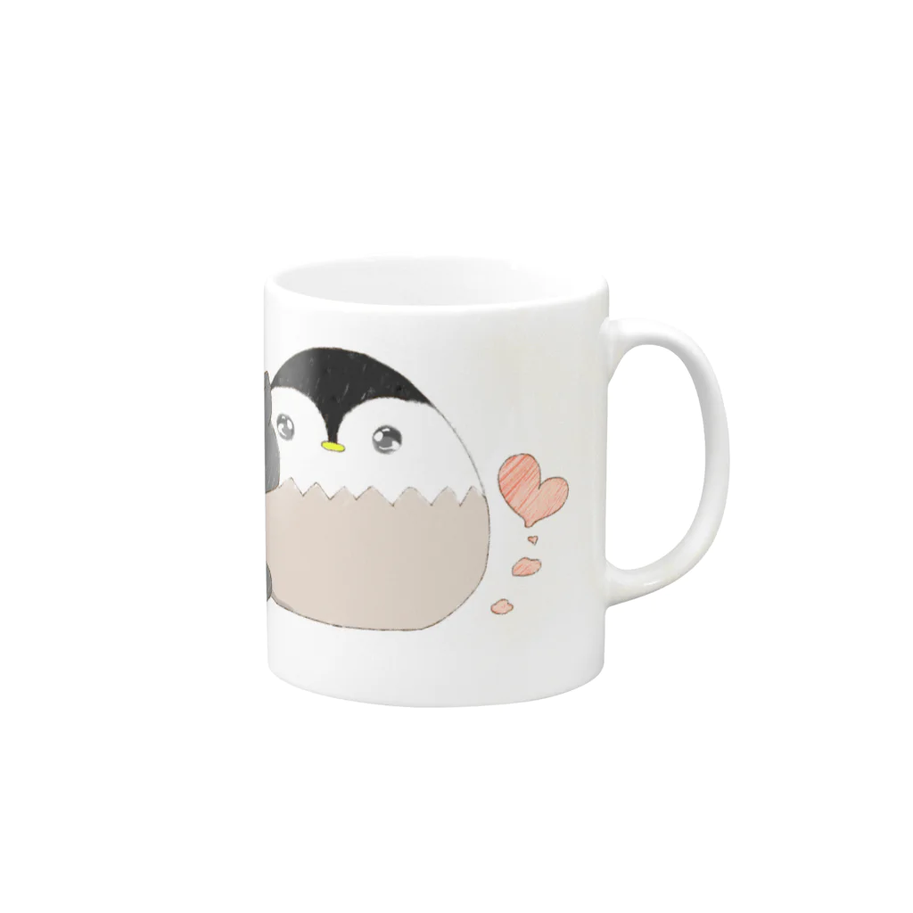 君と私の保管庫の【限定3点】君とぽかぽかティータイム（L）-メッセージ付き- Mug :right side of the handle