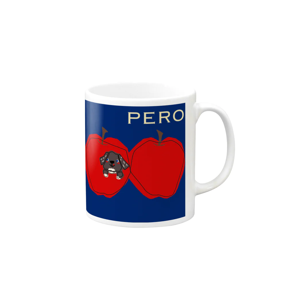 peroのリンゴPERO Mug :right side of the handle