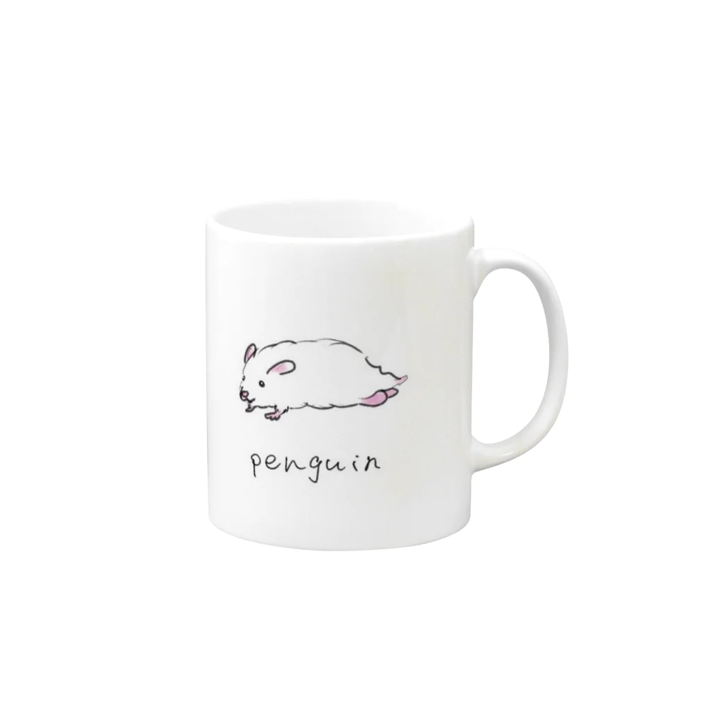 NewTorinのペンギングッズ Mug :right side of the handle